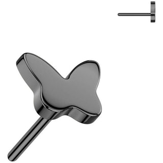 Titanio top mariposa Push In