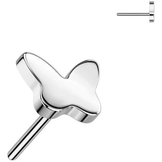 Titanio top mariposa Push In