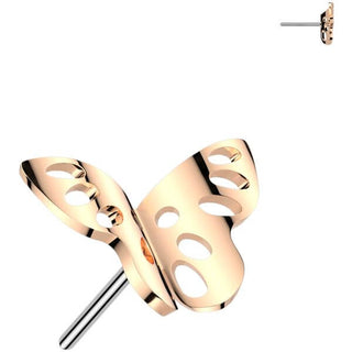 Titanio Top mariposa Push In