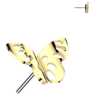 Titanio Top mariposa Push In