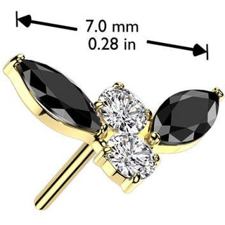 Titanio Top escarabajo Push In