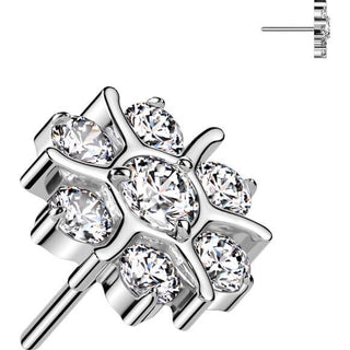 Titanio Flor de circonita Push In