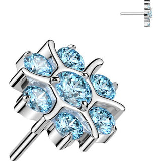 Titanio Flor de circonita Push In