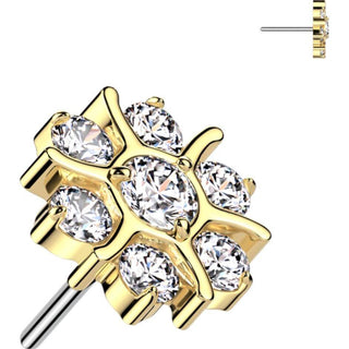 Titanio Flor de circonita Push In