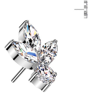 Titanio hoja circonitas Push In