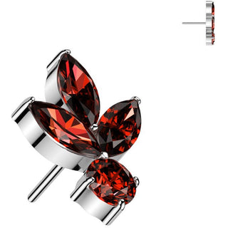 Titanio hoja circonitas Push In