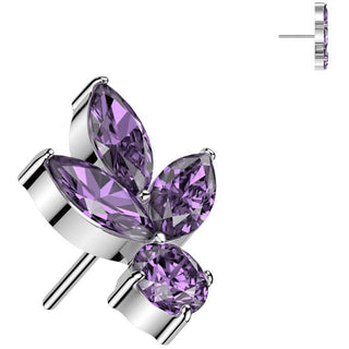 Titanio hoja circonitas Push In