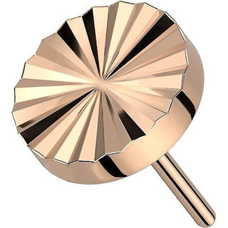 Titanio Top Redondo talla Diamante Push In