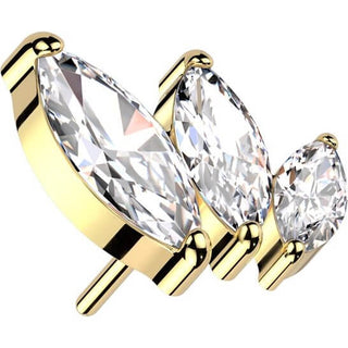 Titanio Circonitas Marquesa Push In