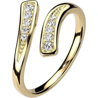 Ajustable con doble línea de circonitas