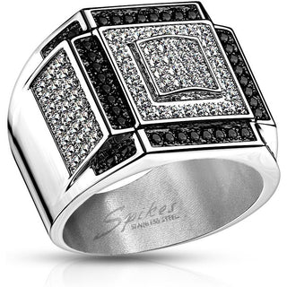 Zirconia Negro Plata