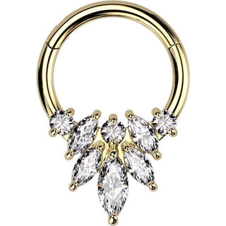 Anillo Flores Circonita Clicker