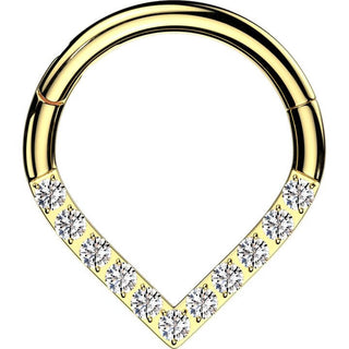 Anillo Circonita chevron Segment