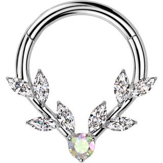 Anillo hojas de parra talla marquesa Segment