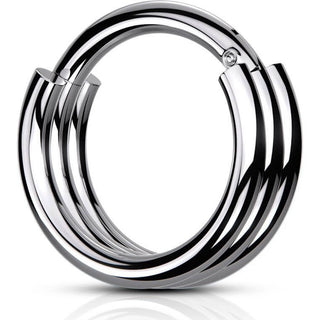 Anillo Aros Triple Capa Clicker