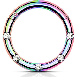 Anillo 5 Circonitas Clicker