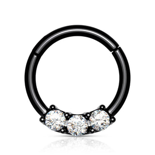 Anillo 3 Circonita Clicker