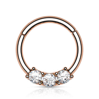 Anillo 3 Circonita Clicker