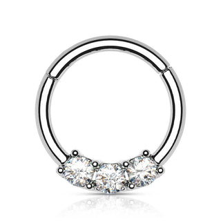 Anillo 3 Circonita Clicker