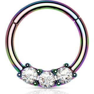 Anillo 3 Circonita Clicker