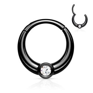 Anillo Circonita Redonda Clicker