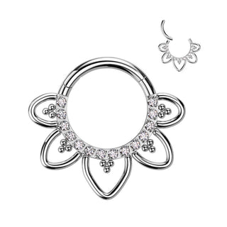 Titanio Anillo Corazón Clicker