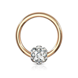 Anillo Bola Ferido Cierre de bola