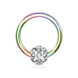 Anillo Bola Ferido Cierre de bola