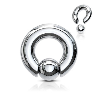 Anillo Bola Plata Cierre de bola