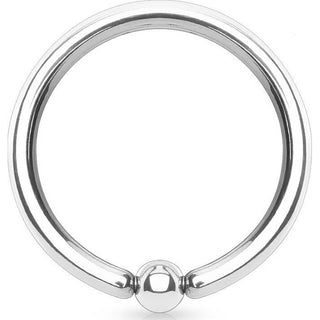 Anillo Bola Plata Flexible