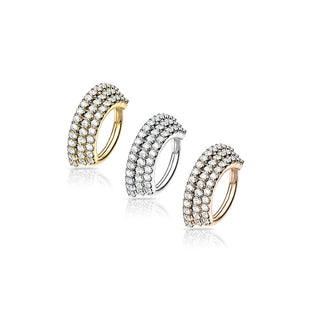 Anillo Triple Línea Circonita Flexible