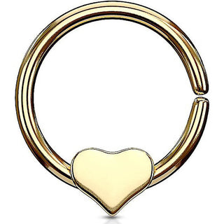 Anillo Corazón Plano Flexible