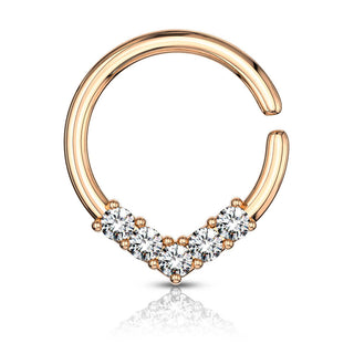 Anillo Circonita Oro Flexible