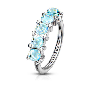 Anillo 5 Piedra sintética luminosa Flexible