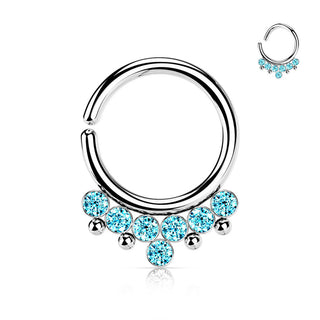 Anillo 7 Circonita Plano Flexible