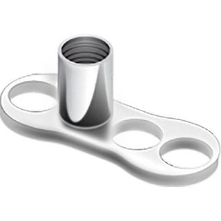 Titanio Anclaje base 3 agujeros 2mm