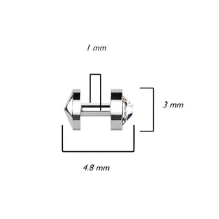 Titanio Base microdermal Circonita Redonda