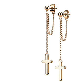 Cruz y cadena colgantes