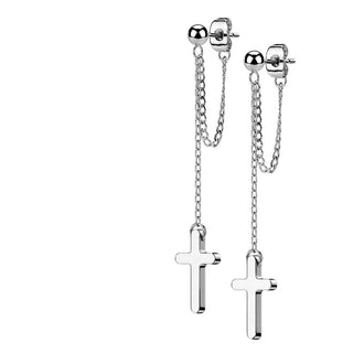 Cruz y cadena colgantes