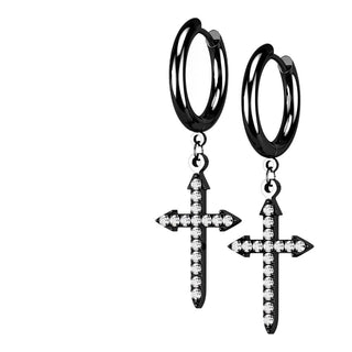 Colgante con cruz de circonitas