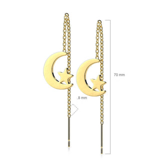 Colgante Cadena Estrella Luna
