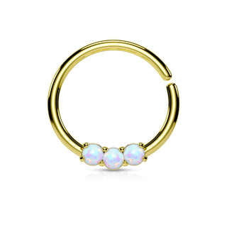 Anillo 3 Ópalos Flexible