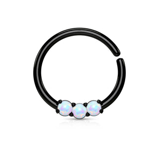 Anillo 3 Ópalos Flexible