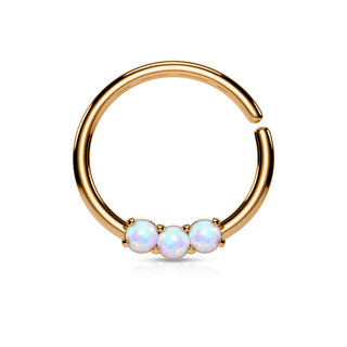 Anillo 3 Ópalos Flexible