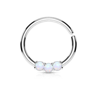 Anillo 3 Ópalos Flexible