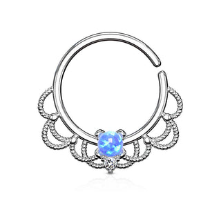 Anillo Ópalo Filigrana Flexible