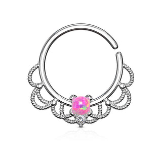 Anillo Ópalo Filigrana Flexible