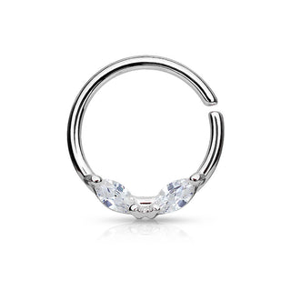Anillo Circonita talla marquesa Flexible