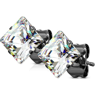 Negro con circonita Cuadrada