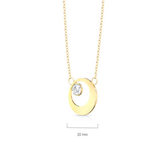 Luna llena con circonita